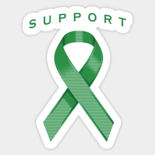 Green Awareness Ribbon Sticker